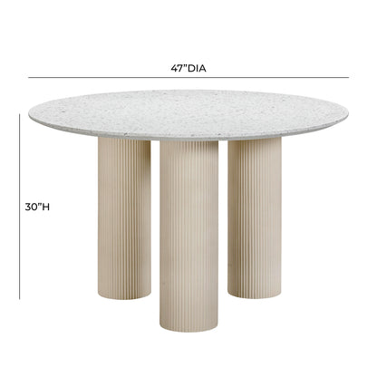 Parcino Terrazzo Concrete Indoor Or Outdoor Dining Table