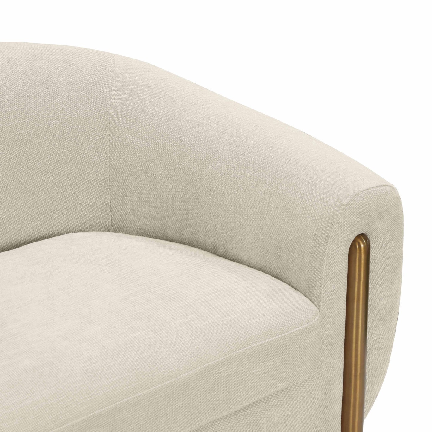 Lina Cream Textured Linen Sofa