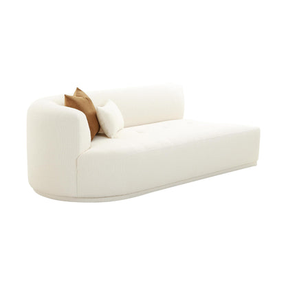 Fickle Cream Boucle Modular LHF Loveseat