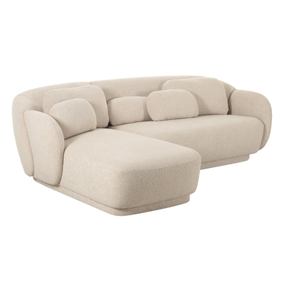 Misty Cream Boucle Sectional LHF