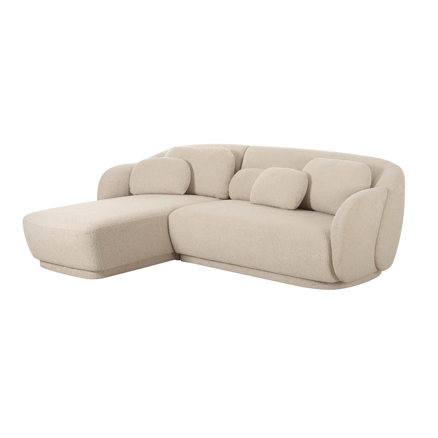 Misty Cream Boucle Sectional LHF