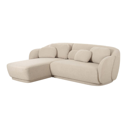 Misty Cream Boucle Sectional LHF