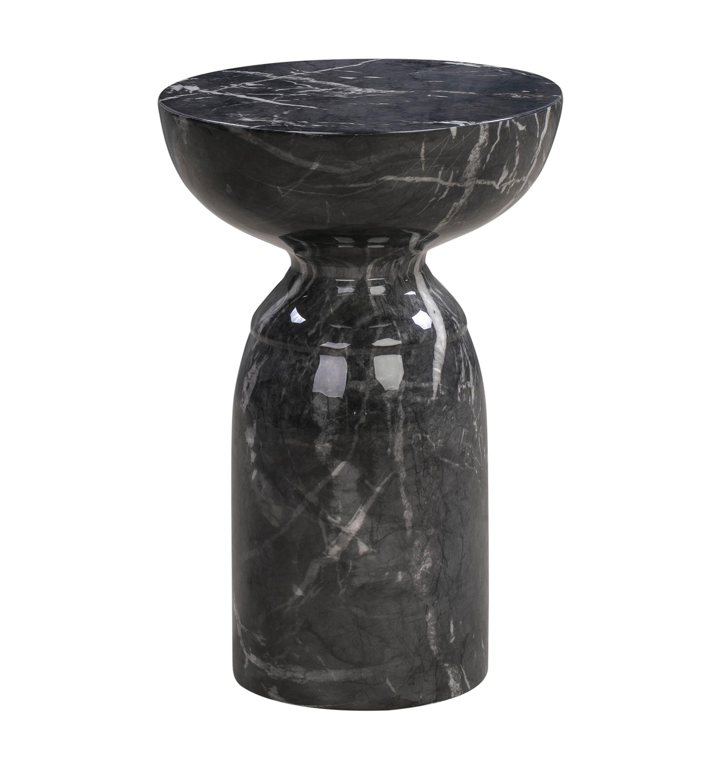 Rue Black Marble Side Table