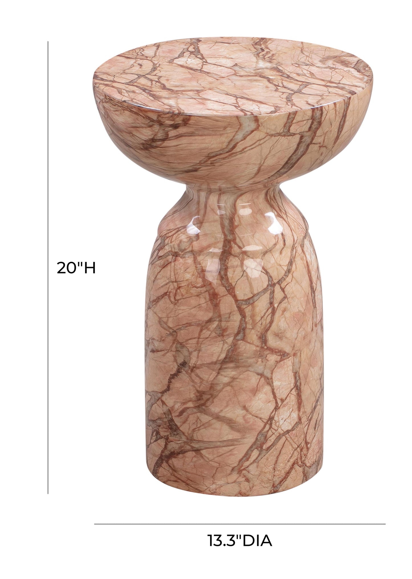 Rue Sunset Marble Side Table