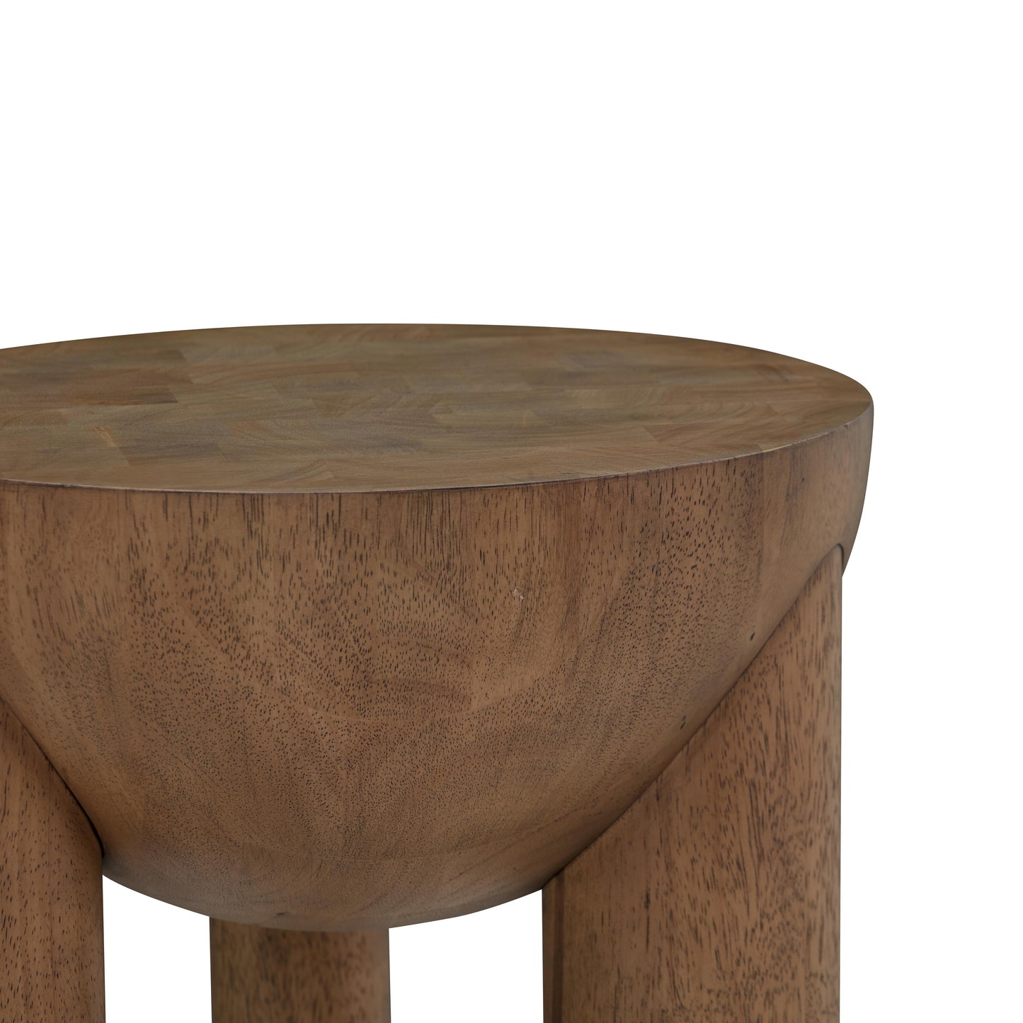 Morse Cognac Wooden Accent Side Table