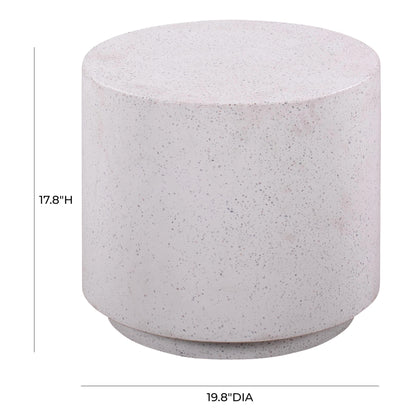 Terrazzo Light Speckled Indoor or Outdoor Side Table