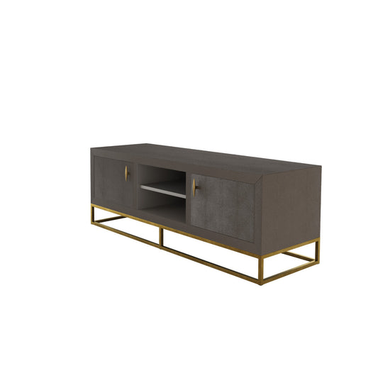 Raphia TV Unit Brown Shagreen