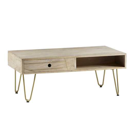 Rook Rectangular Coffee Table with Drawer