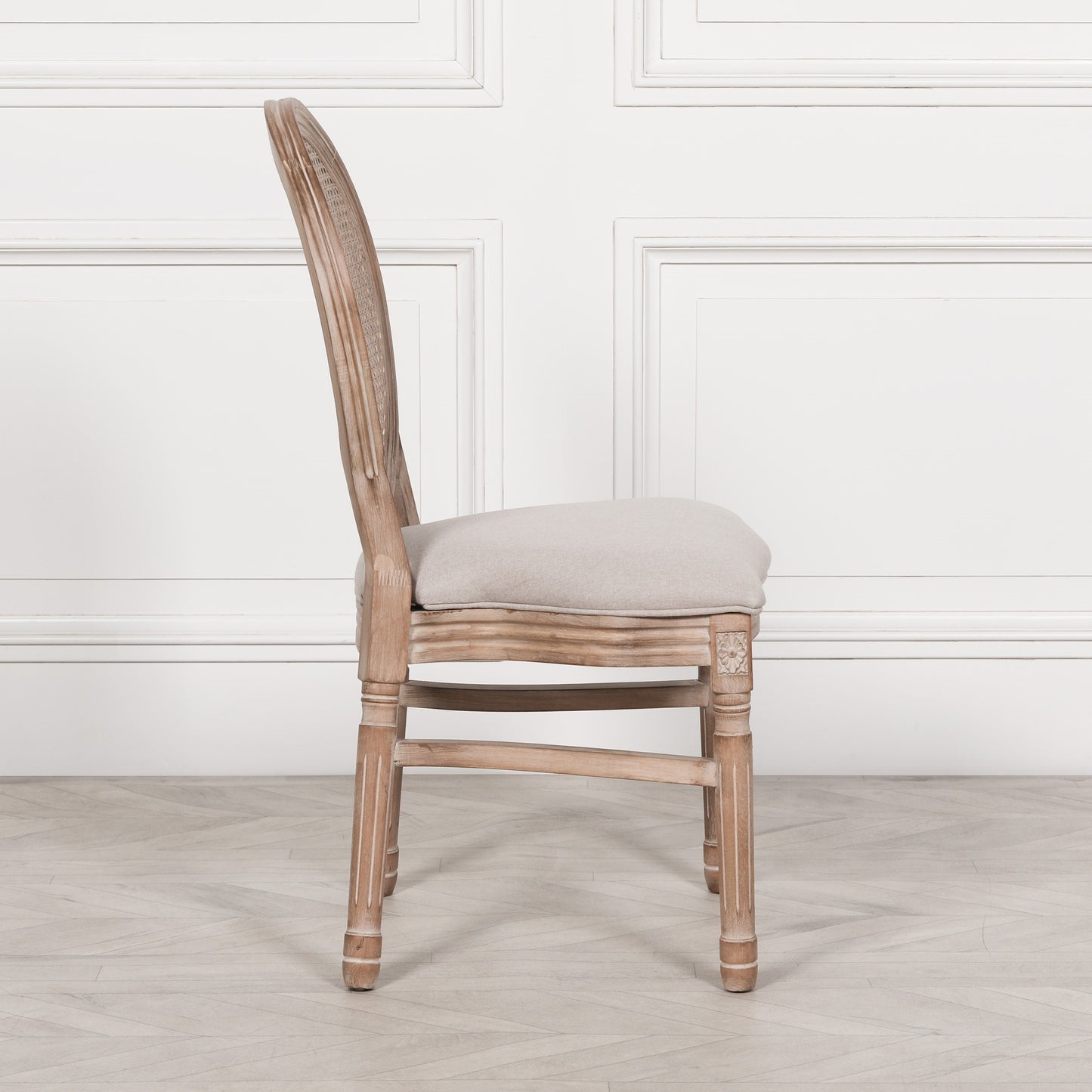 Wooden Louis Upholstered Dining Chair