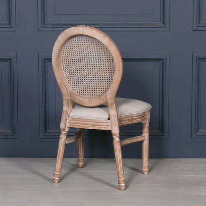 Wooden Louis Upholstered Dining Chair