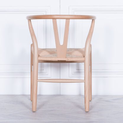 Wishbone Natural Wooden Dining Chair