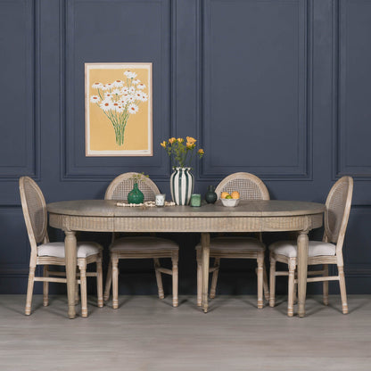 Rustic Wooden Extendable 100cm Dining Table