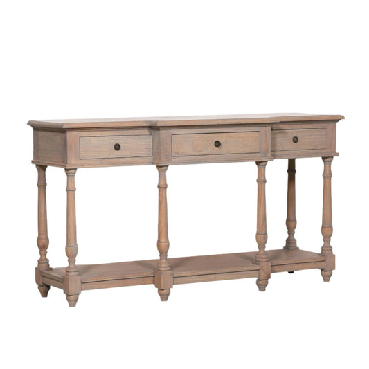 Rustic Wooden Breakfront Console