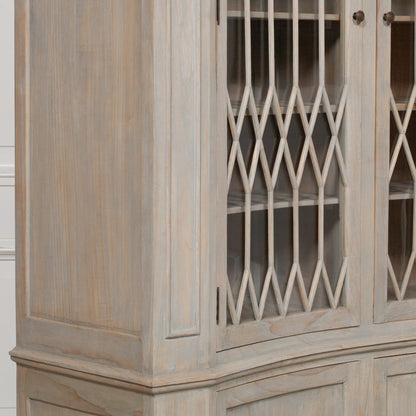 Concave Wooden Display Cabinet