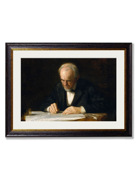 c.1882 The Writing Master - Thomas Eakins