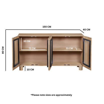 Austin Solid Wooden Extra Large Sideboard