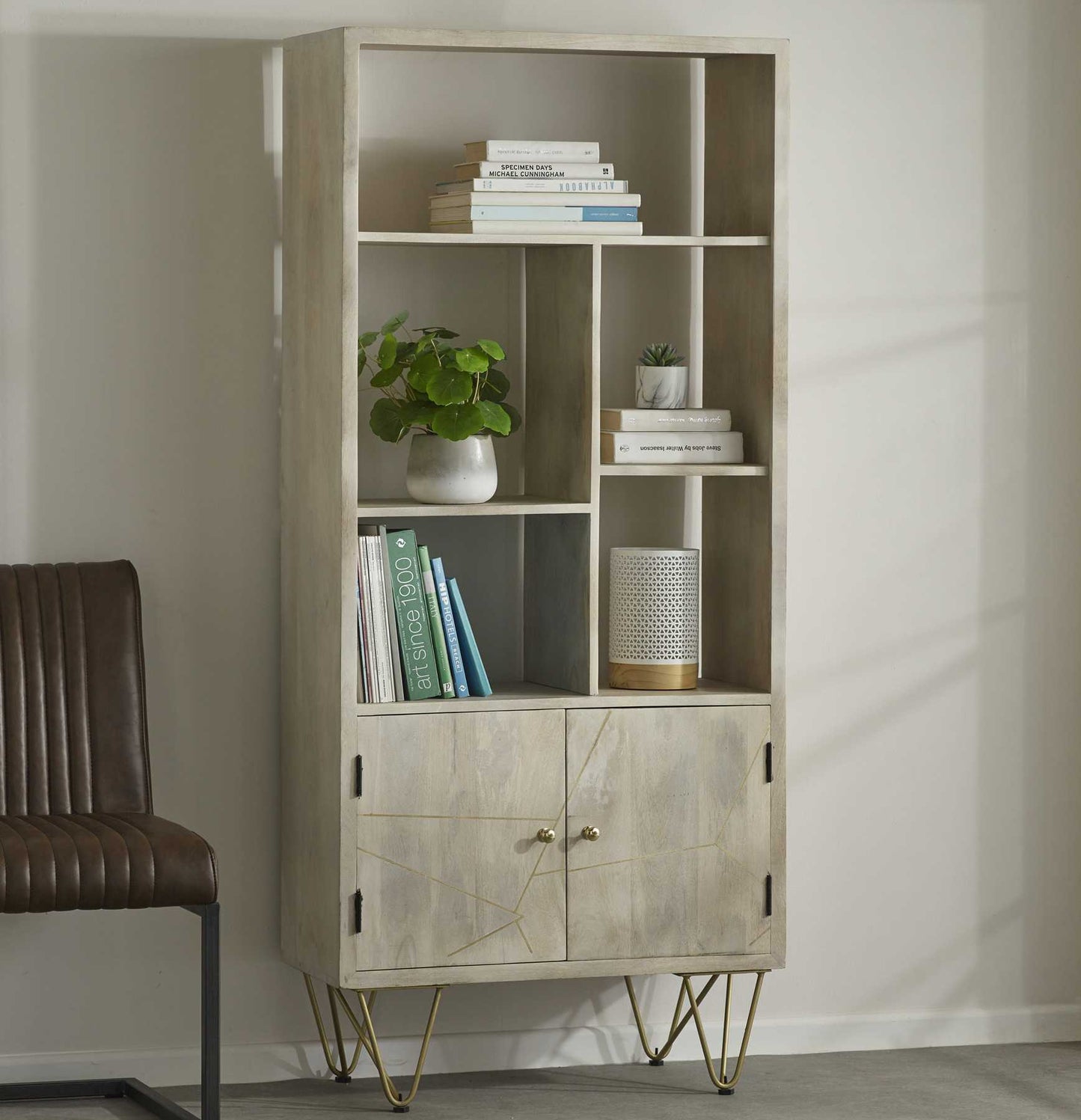 Rook Large Bookcase Two Door