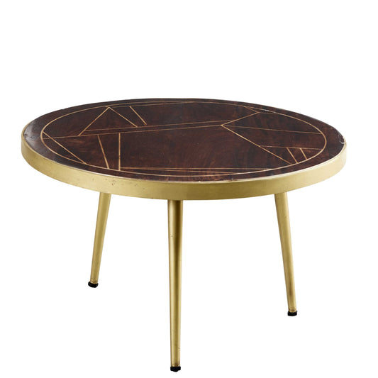 Jai Solid Mango Wood Round Coffee Table