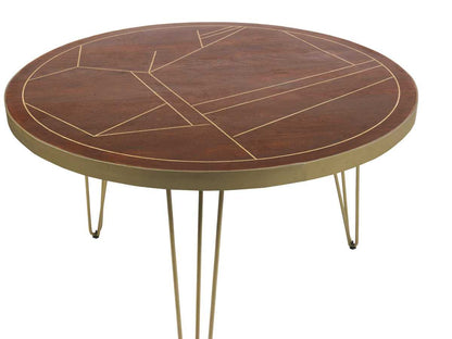 Jai Solid Mango Wood Round Dining Table