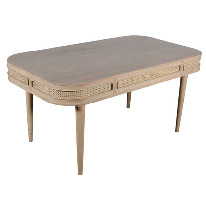 Emiko Cane & Mango Wood Dining Table