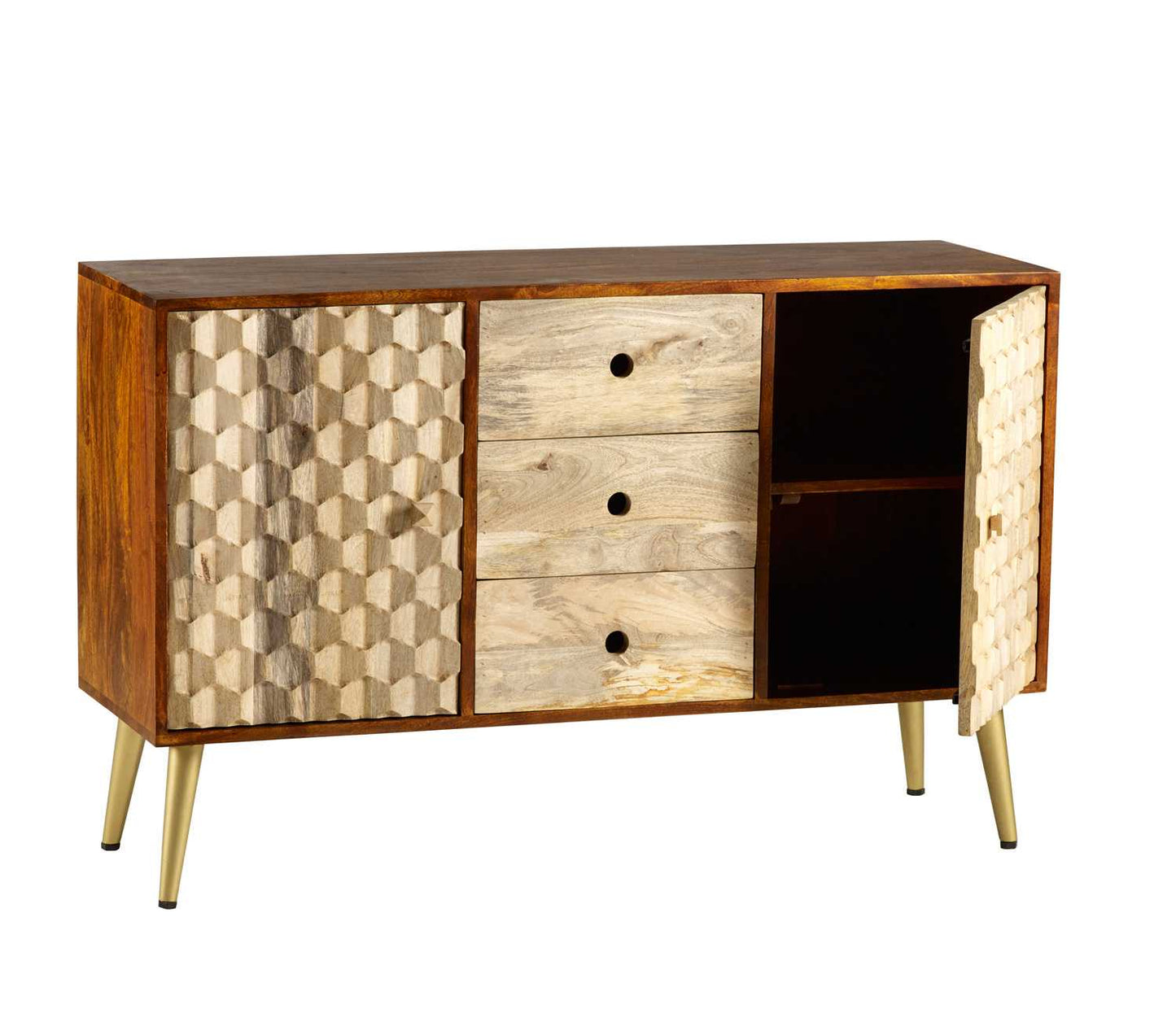 Ziggy Solid Mango Wood Large Sideboard