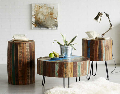 Coastal Drum Coffee Table