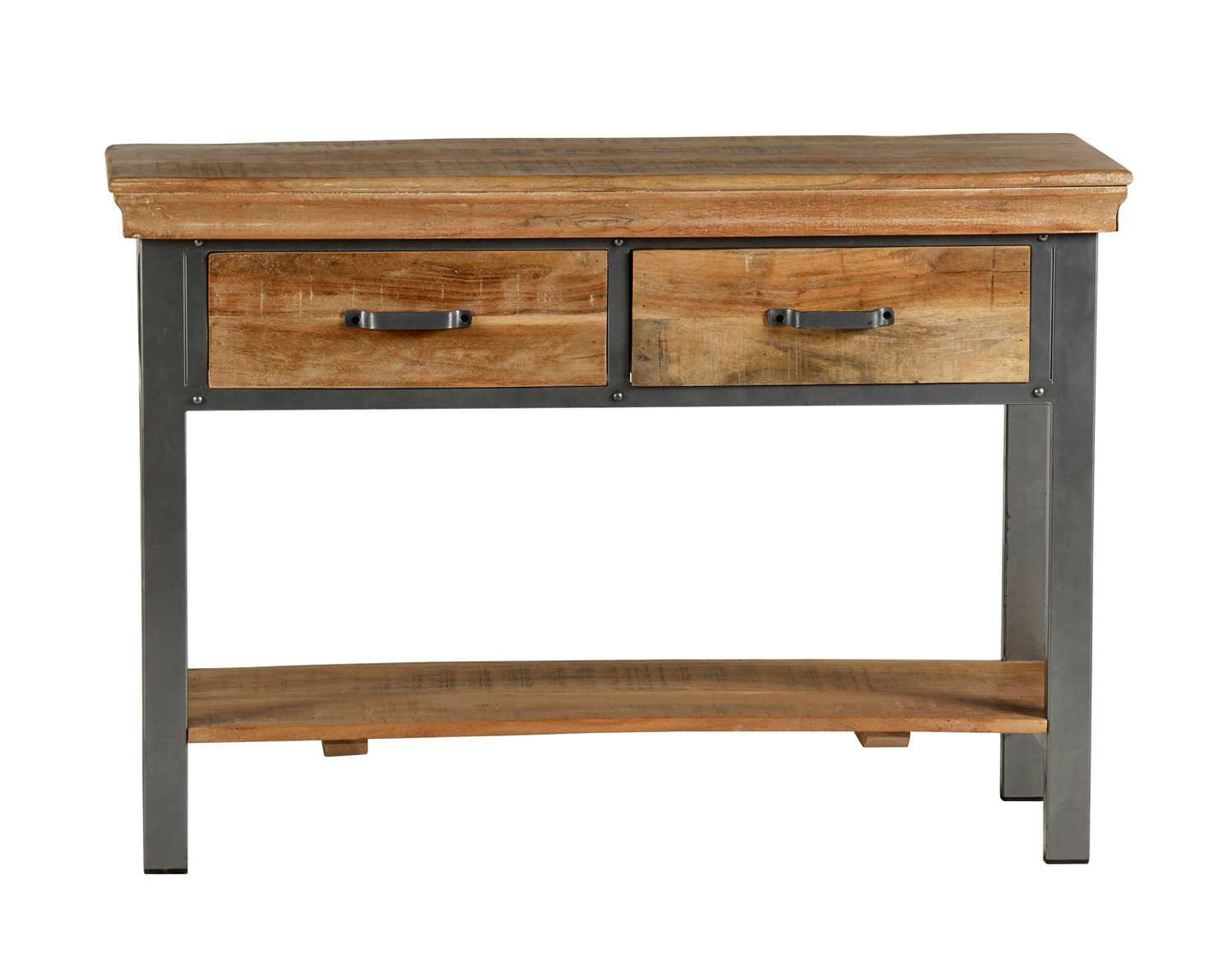 Apperley Industrial Two Drawer Console Table