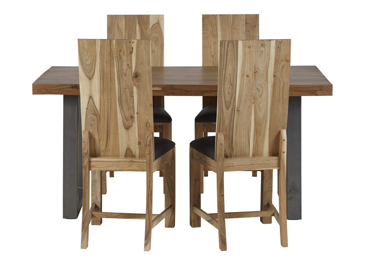 Acacia Solid Wood Dining Chair (Sold in Pairs)