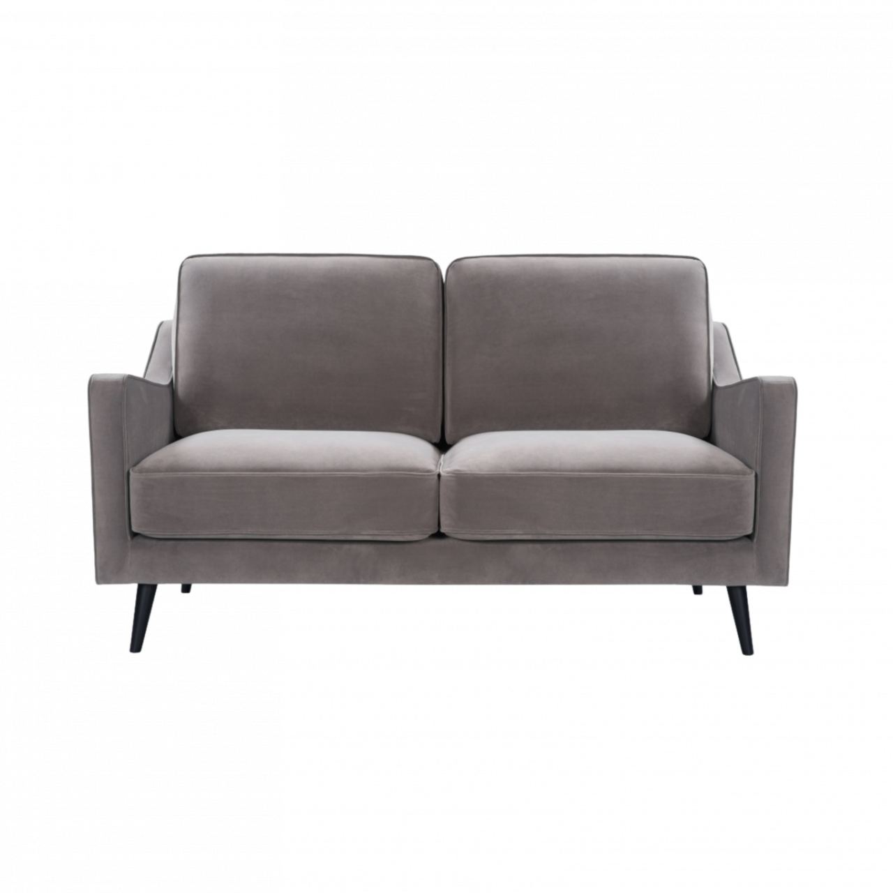 Daffy 2 Seat Sofa Stone Grey Velvet