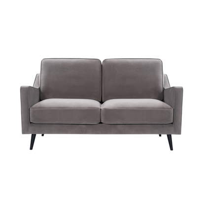 Daffy 2 Seat Sofa Stone Grey Velvet