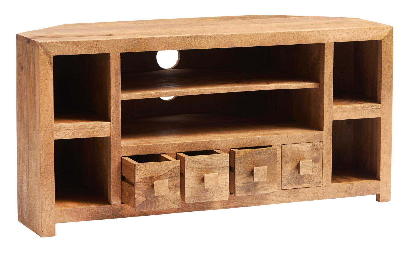 Dockland Light Mango Corner TV Unit