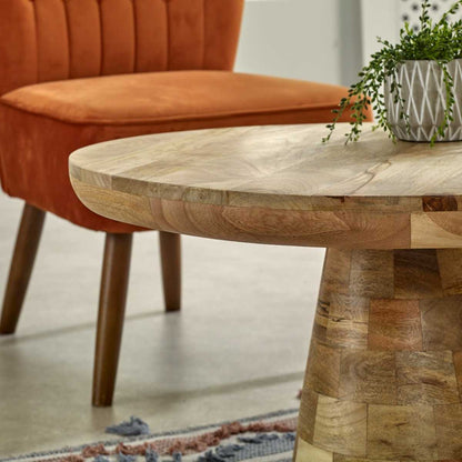 Brushwood Solid Wood Coffee Table Mushroom Style