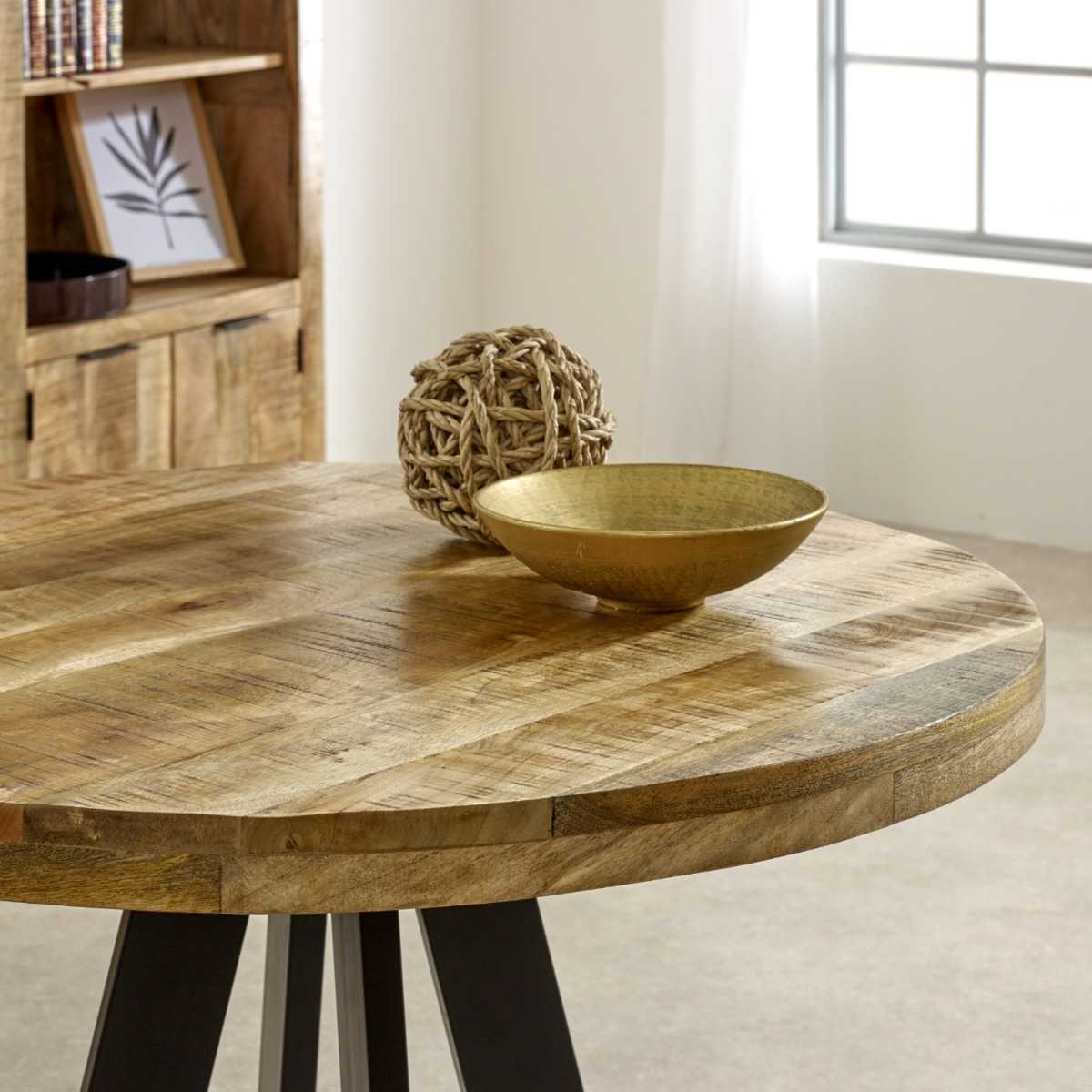 Brushwood Round Dining Table 4 Seater