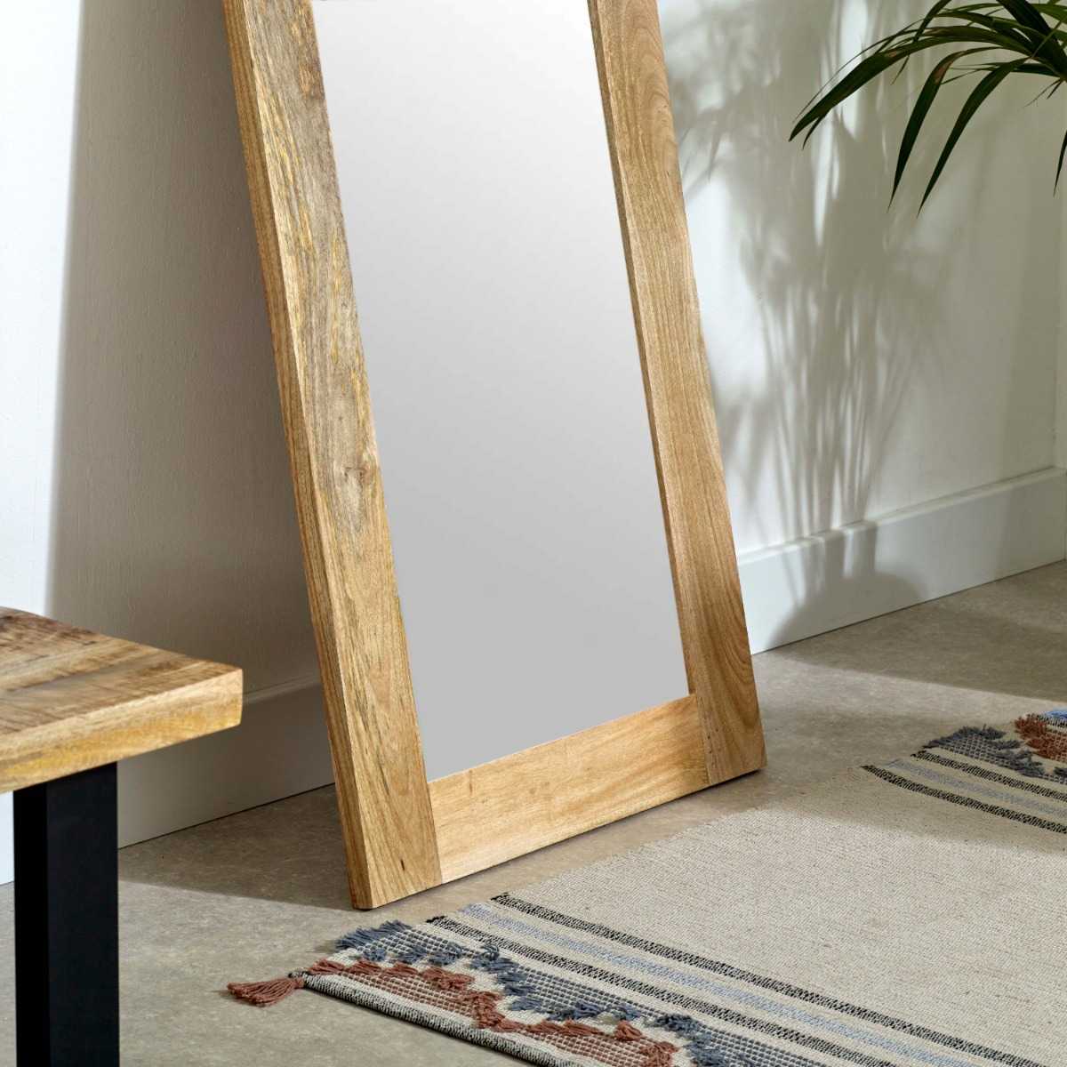 Brushwood Solid Wood Frame Mirror Extra Long