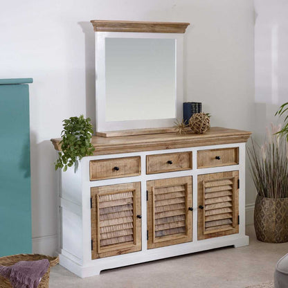 Alfie Wood Sideboard - 3 Drawers & 3 Doors