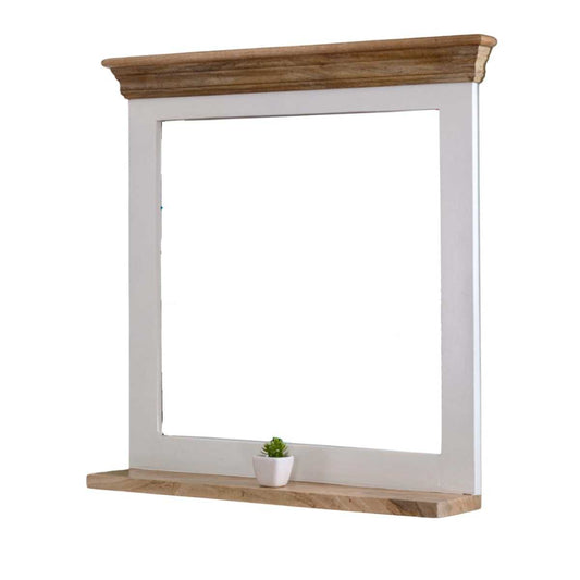 Alfie Mirror Frame With Shelf Solid Mango Wood