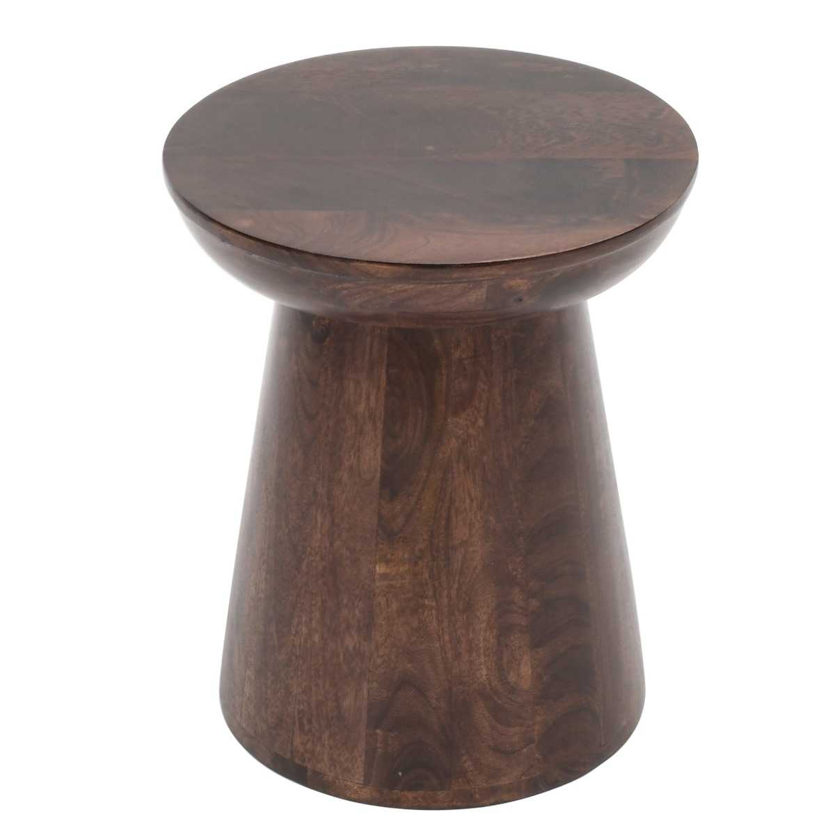 Lincoln Dark Mango Wood Side Table