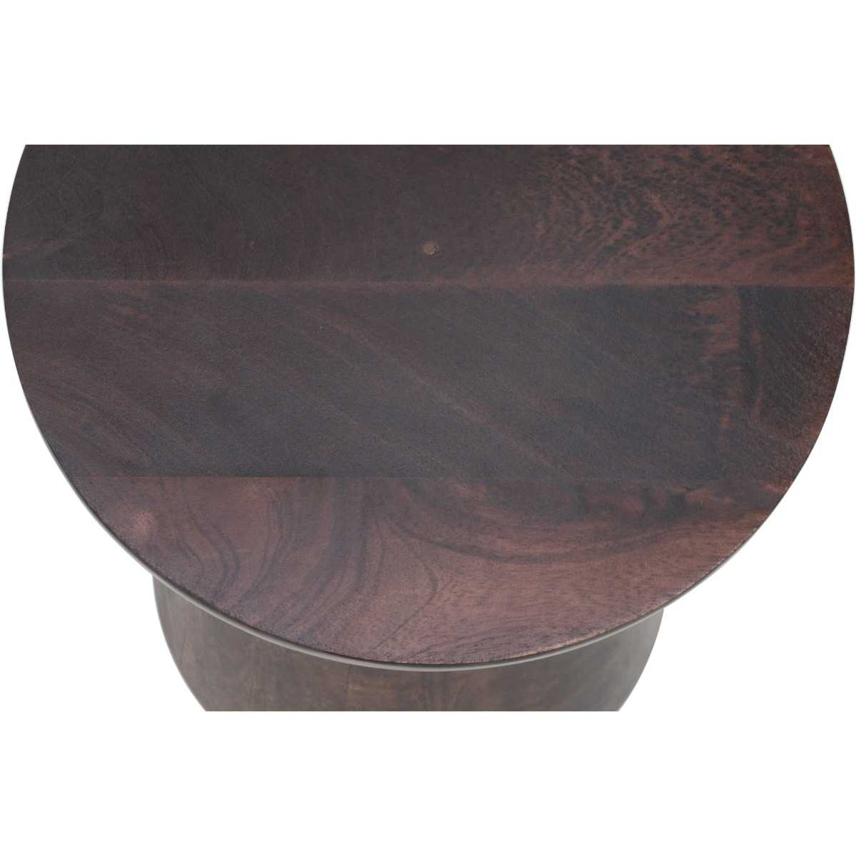 Lincoln Dark Mango Wood Side Table