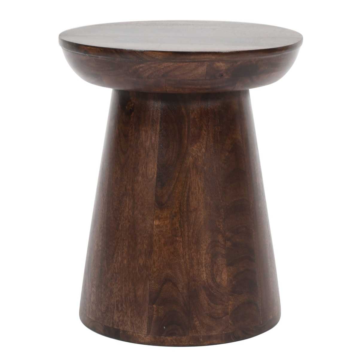 Lincoln Dark Mango Wood Side Table