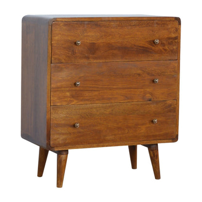 Curved Chestnut Chest