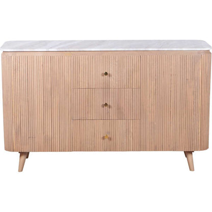 Ashford Natural Marble & Wood Extra Large Sideboard