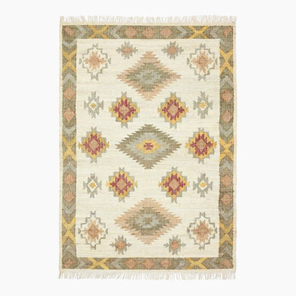 Tropical Sunshine Jute Kilim