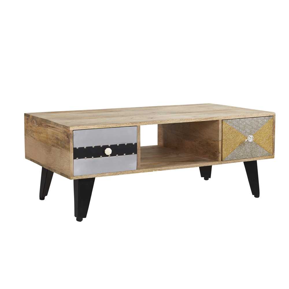 Patchwork 4 Drawer Coffee Table