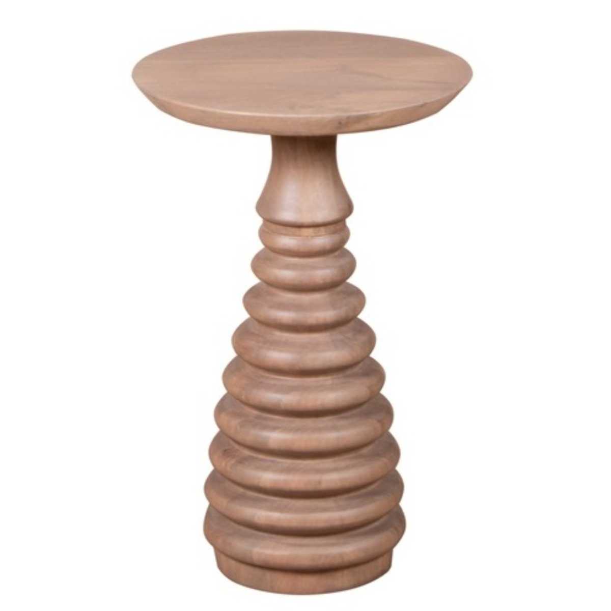 Emiko Cane & Mango Wood Side Table