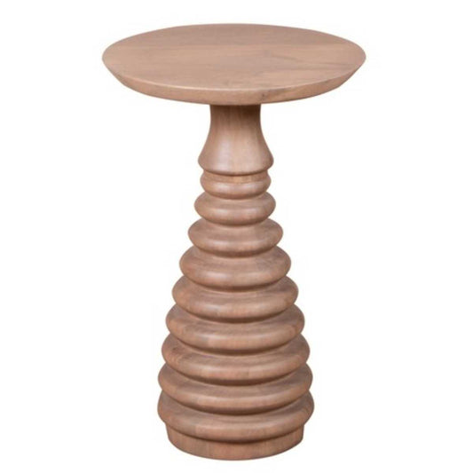 Emiko Cane & Mango Wood Side Table