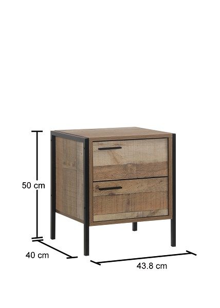 Stretton 2 Drawer bedside table