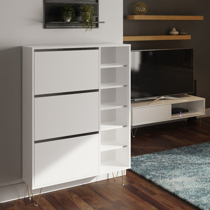 Monaco 3 Drawer Shoe Cabinet