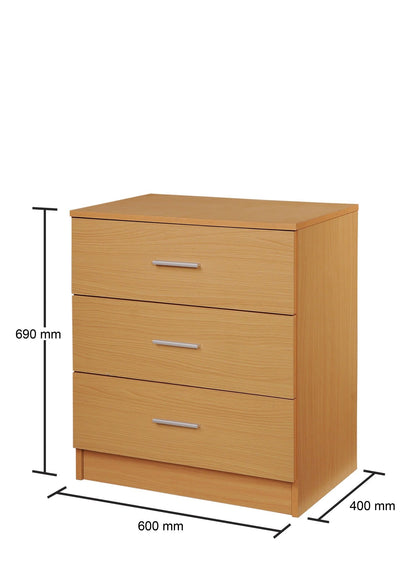 Rio 3 Drawer Chest