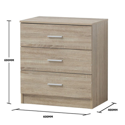 Rio 3 Drawer Chest