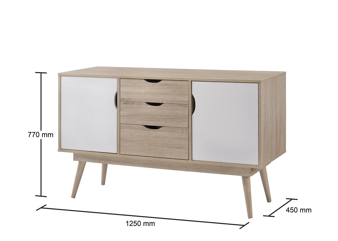 Alford Sideboard with 2 Doors & 3 Drawers